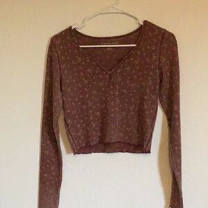 Long sleeve crop top